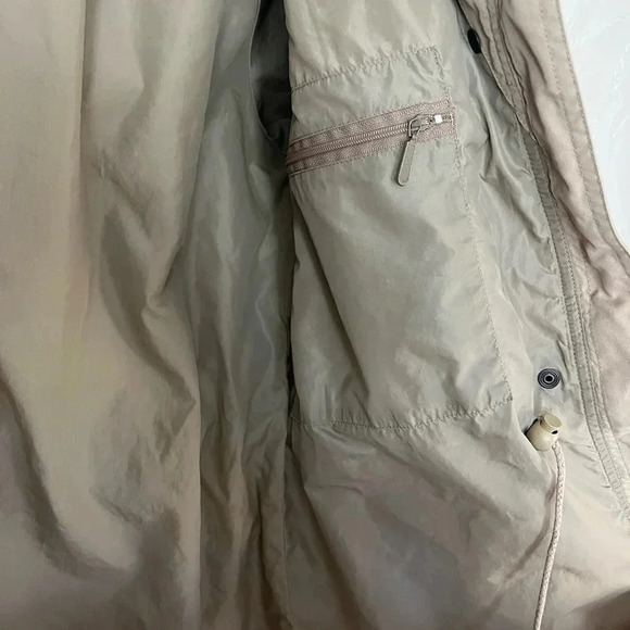 Eddie Bauer Women’s Beige Outdoor Utility Jacket Parka Vintage Coat Size Small - Picture 10 of 13
